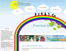 Tablet Screenshot of ideasforpreschoolers.com